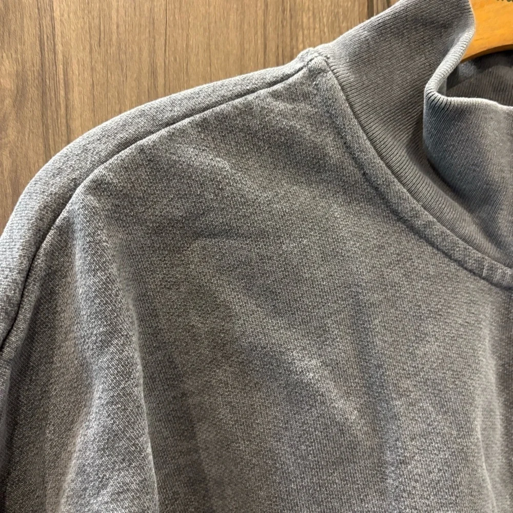 Talentless half zip pullover Sweatshirt Gray Large - Picture 3 of 11